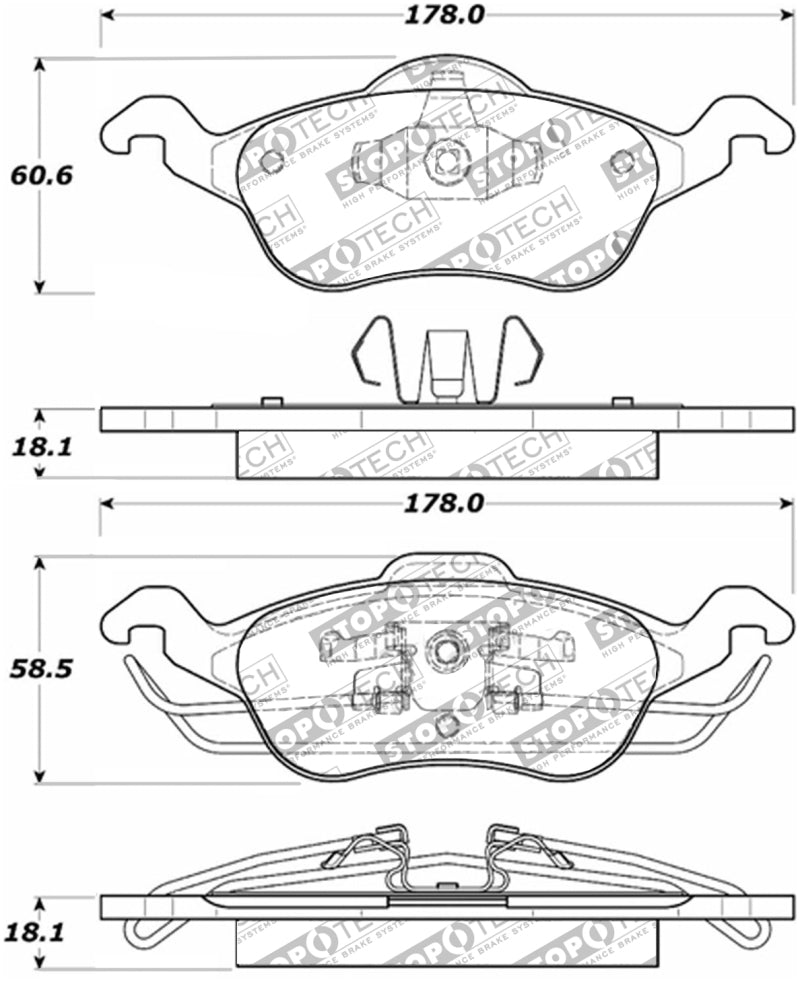 StopTech Performance Brake Pads Stoptech