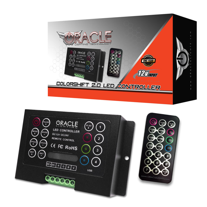 Oracle 11-14 Chrysler 300C SMD HL - Black - NON HID - ColorSHIFT DRL - ColorSHIFT w/ 2.0 Controller