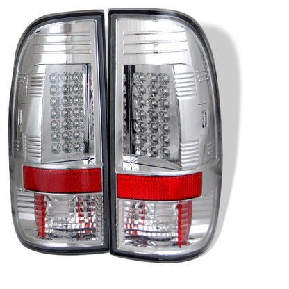 Spyder Ford F150 side 97-03/F250/350/450 Super Duty 99-07 LED Tail Lights Chrm ALT-YD-FF15097-LED-C SPYDER