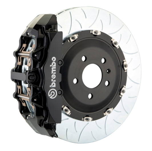 Brembo 15-23 Mustang GT/V6/EcoBoost Front GT BBK 6 Piston Cast 380x34 2pc Rotor Slotted Type3-Black Brembo