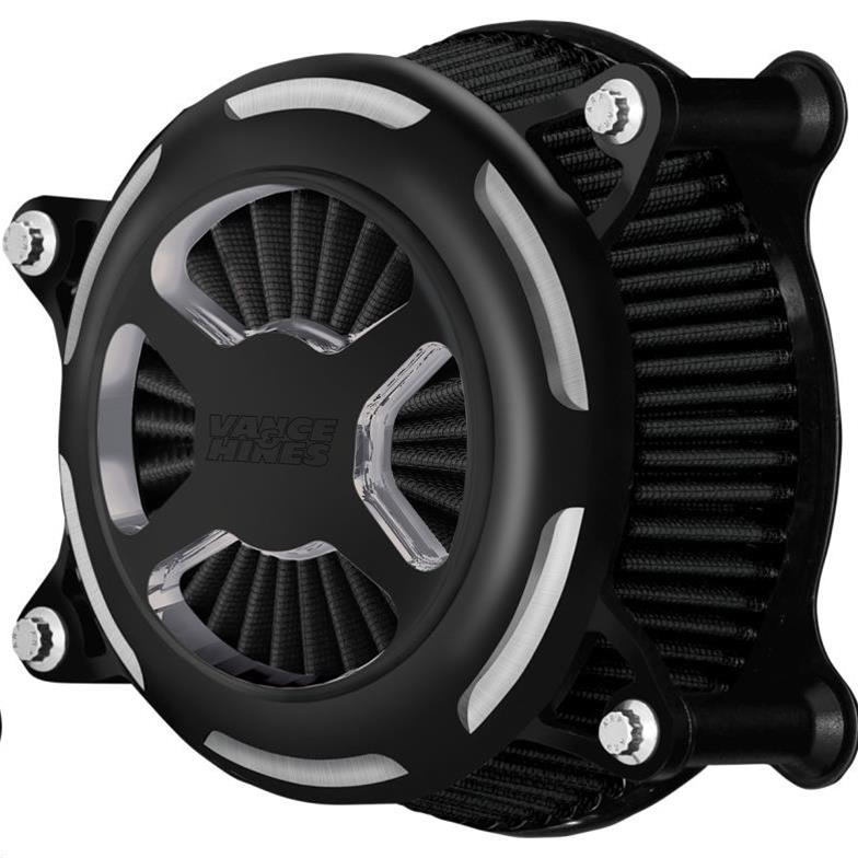 Vance and Hines 08-16 Harley Davidson Road King VO2 Blade Air Intake - Wrinkle Black