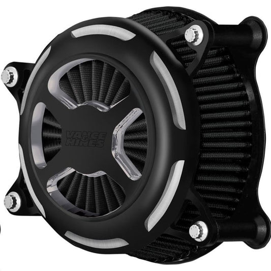 Vance and Hines 08-16 Harley Davidson Road King VO2 Blade Air Intake - Wrinkle Black