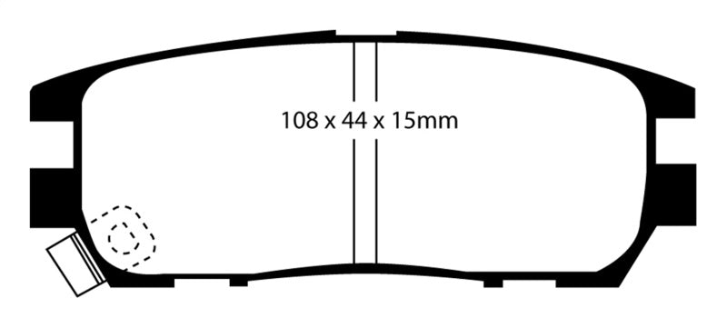 EBC GreenStuff Rear Brake Pads - DP6958 EBC