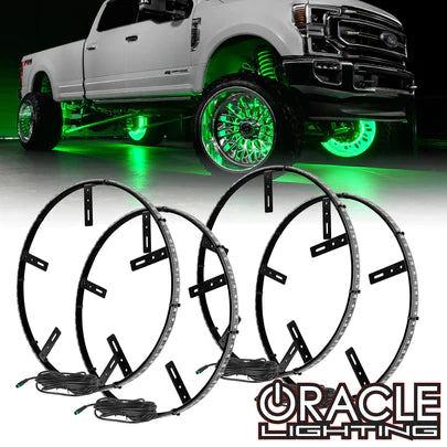 ORACLE LIGHTING LED ILLUMINATED WHEEL RINGS - Double LED - Blue 4228-002