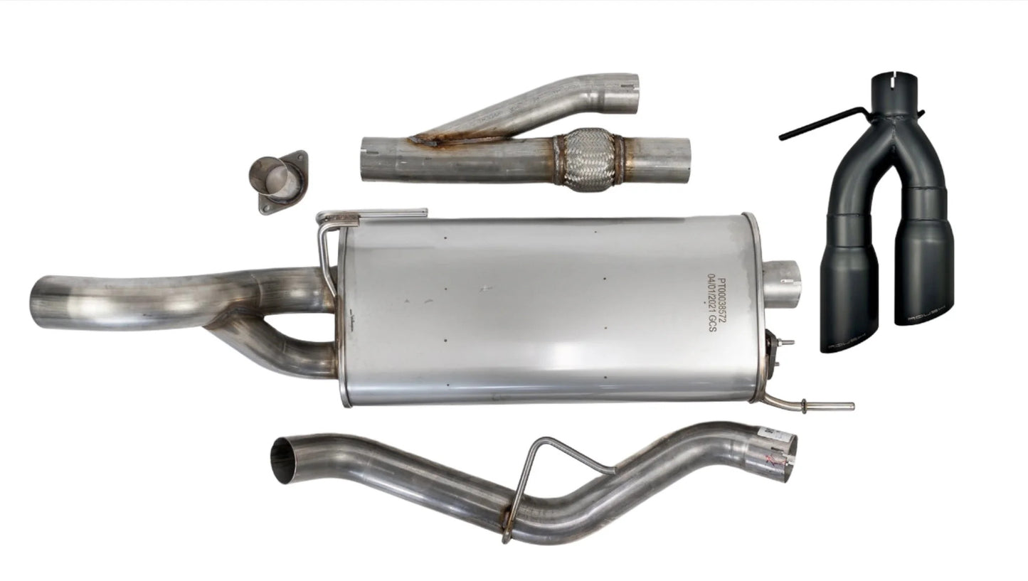 Roush 21-24 Ford F-150 5.0L V8 Side Exit Catback Active Ready Exhaust w/ Black Tips