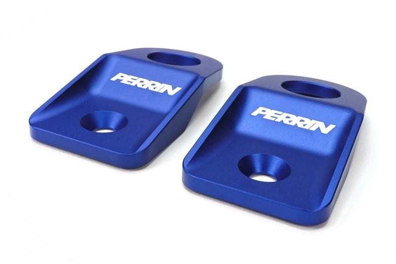 PERRIN 08-14 Subaru WRX / STI Upper Radiator Bracket Set - Blue
