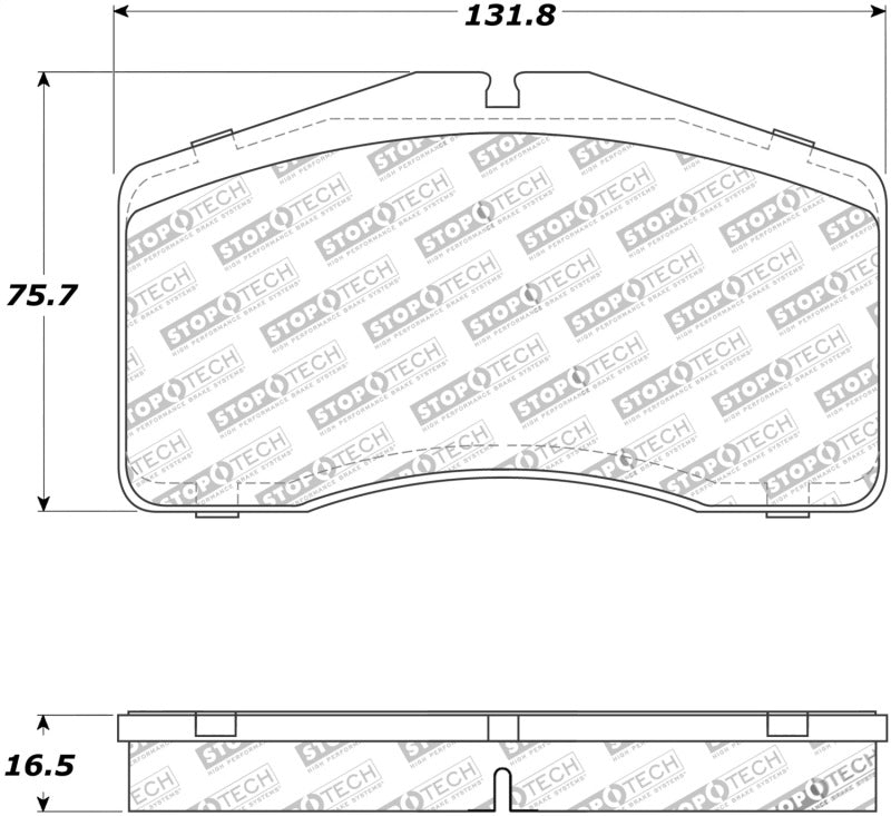 StopTech Premium Ceramic Front Brake Pads - 308.05940