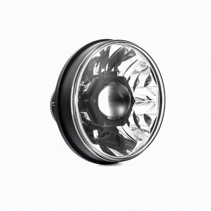 KC HiLiTES 7" Gravity® LED Pro - 2-Headlights - SAE/ECE - 40W Driving Beam - Universal / 07-18 Jeep JK 42341