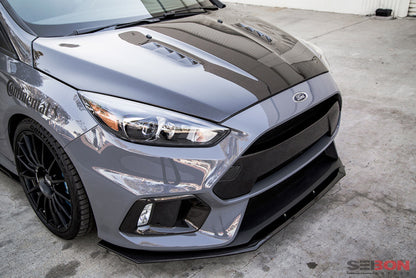 Seibon Carbon fiber front bumper garnish for 2016-2018 Ford Focus RS - FBG16FDFO