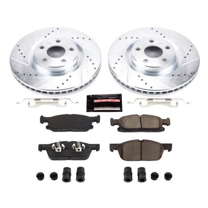 Power Stop 15-19 Ford Edge Front Z23 Evolution Sport Brake Kit PowerStop