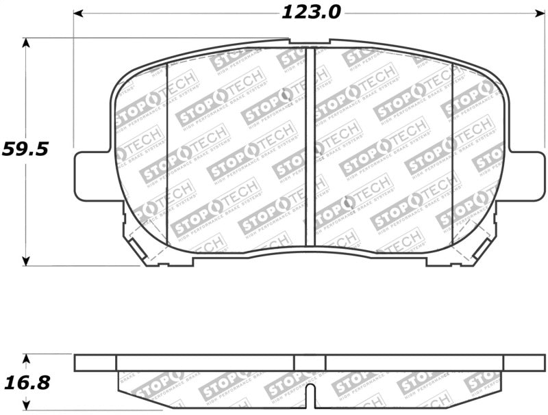 StopTech Premium Ceramic Brake Pads - 308.09230 Stoptech