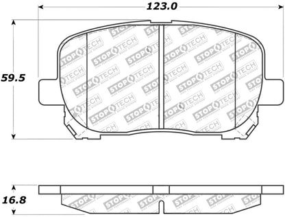 StopTech Premium Ceramic Brake Pads - 308.09230 Stoptech