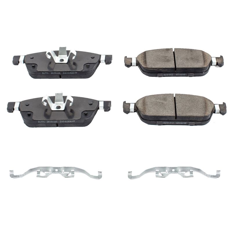 Power Stop 15-18 Ford Focus Front Z17 Evolution Ceramic Brake Pads w/Hardware PowerStop