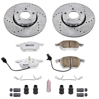 Power Stop 99-04 Audi A4 Front Z26 Street Warrior Brake Kit PowerStop