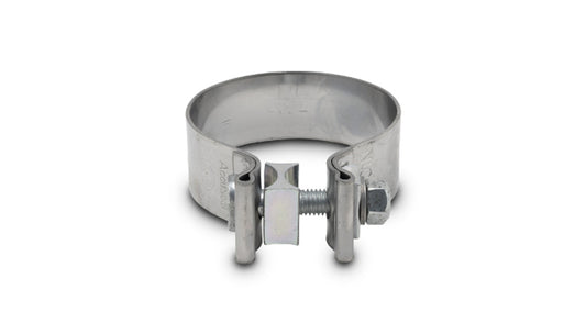 Vibrant Performance Stainless Steel Seal Clamp for 2.5in OD Tubing (1.25in Wide Band), Exhaust/Intake Tubing Connection - Part 1166