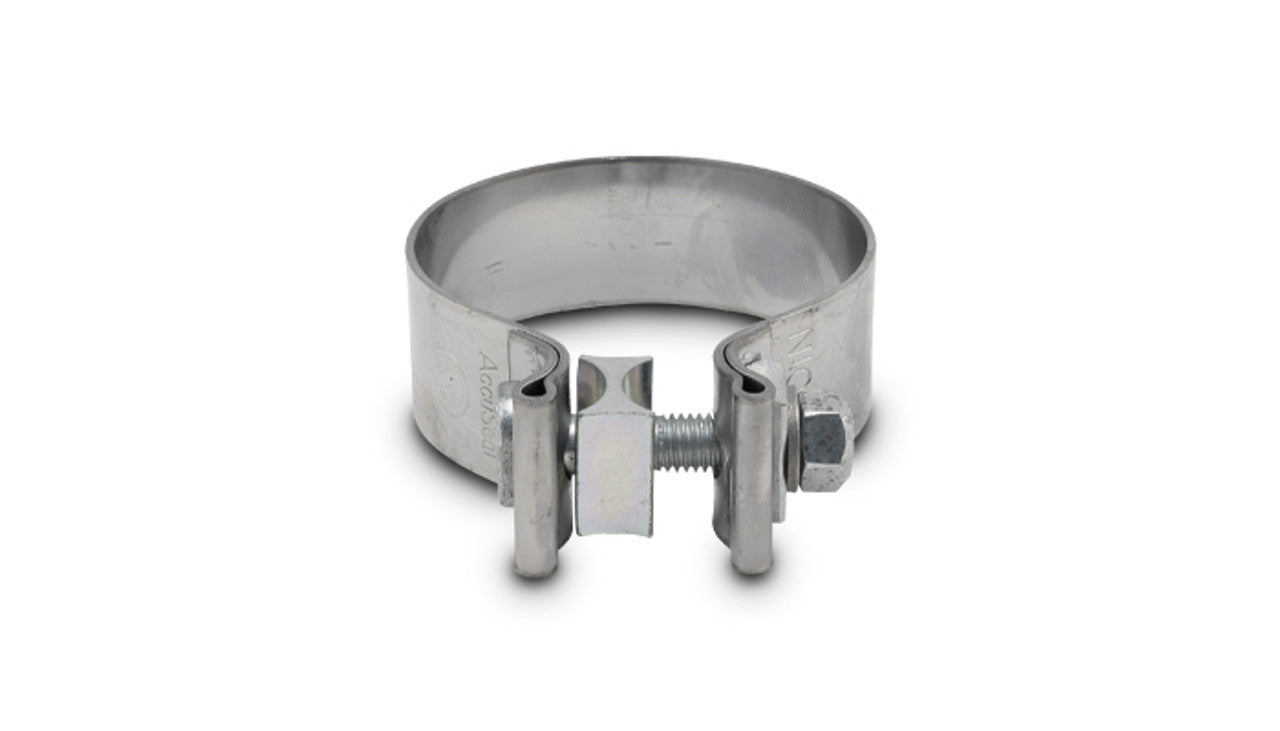 Vibrant Stainless Steel AccuSeal Exhaust Clamp – 3.0" OD Tubing, 1" Wide Band (1167)