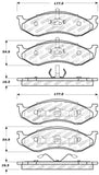 StopTech Sport Brake Pads w/Shims and Hardware - Rear