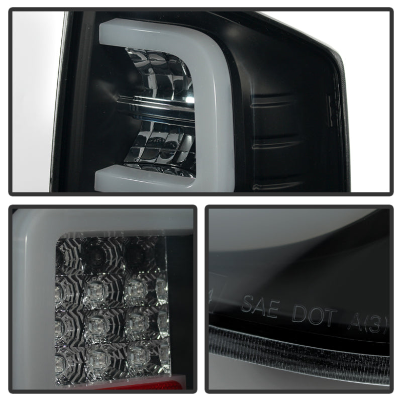 Spyder Toyota Tundra 2014-2016 Light Bar LED Tail Lights Black Smoke ALT-YD-TTU14-LED-BSM SPYDER
