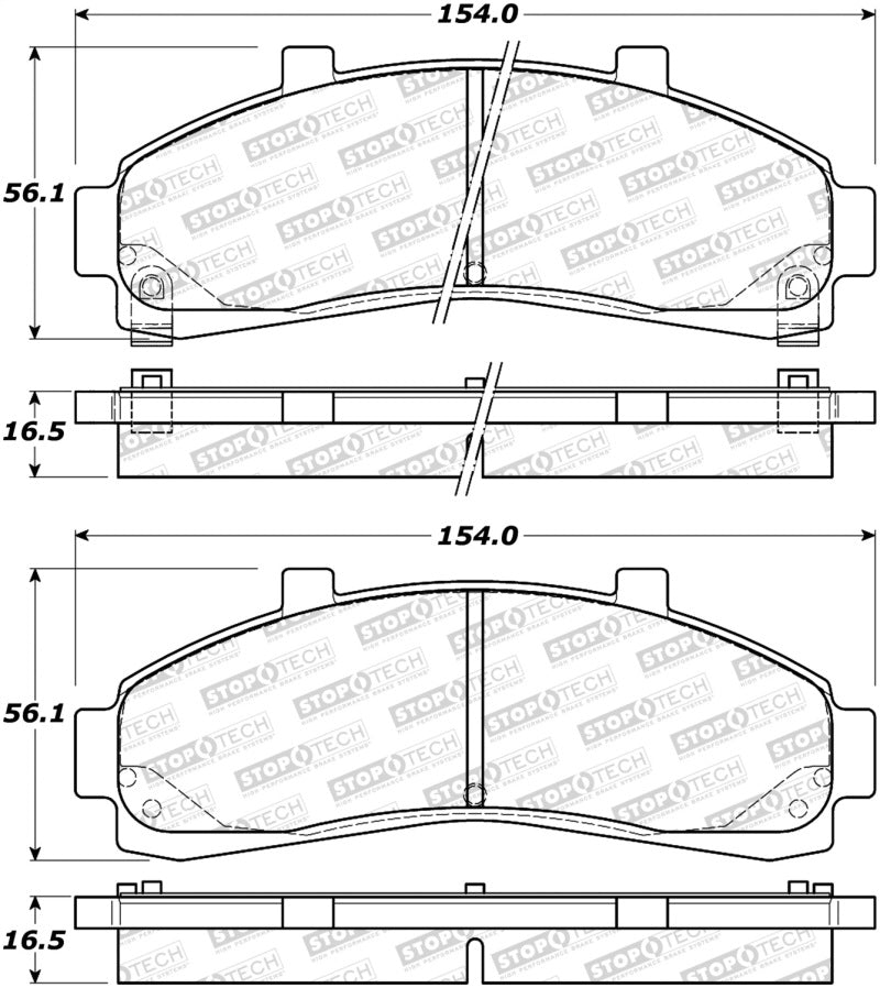 StopTech Premium Ceramic Brake Pads - 308.06520 Stoptech