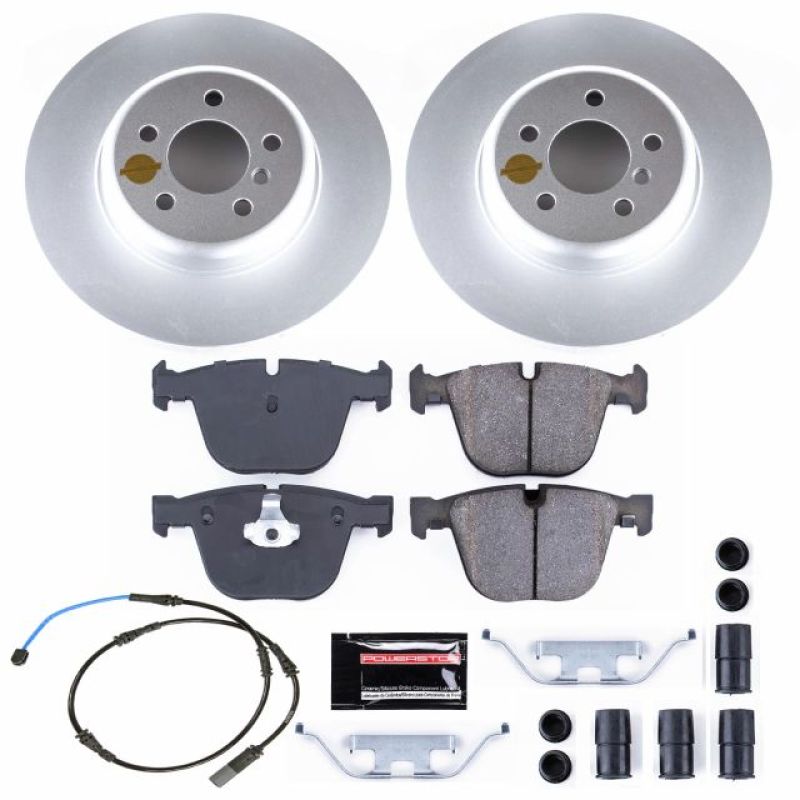 Power Stop 10-17 BMW 535i GT Rear Z23 Evolution Sport Coated Brake Kit PowerStop