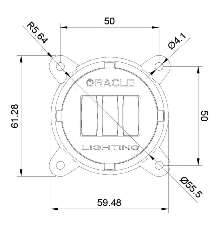 Oracle 60mm 15W Fog Beam LED Emitter ORACLE Lighting