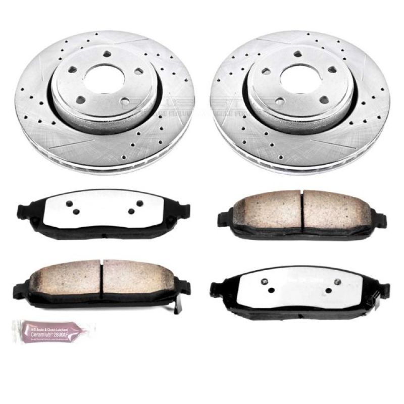 Power Stop 06-10 Jeep Commander Front Z36 Truck & Tow Brake Kit PowerStop