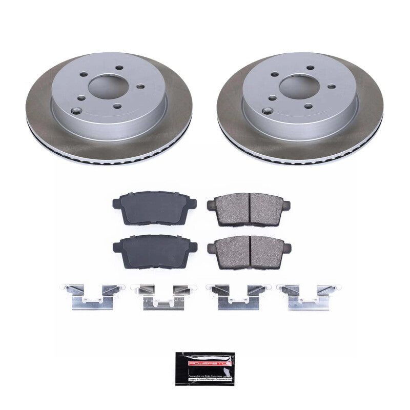 Power Stop 07-10 Lincoln MKX Rear Semi-Coated Rotor Kit PowerStop