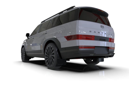 Rally Armor 2024+ Hyundai Santa Fe Black Mud Flap w/ Dark Grey Logo Rally Armor