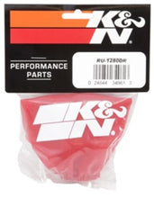 Load image into Gallery viewer, K&amp;N Drycharger Air Filter Wrap - Round Straight - Red Closed Top 3in Inside Dia x 4in Height