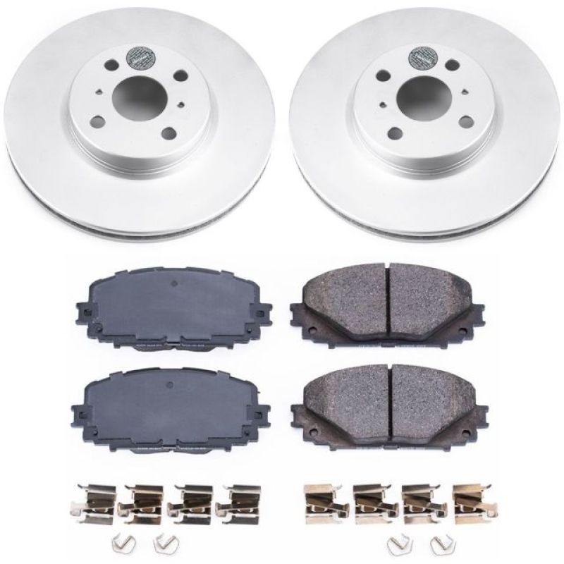 Power Stop 12-18 Toyota Yaris Front Z17 Evolution Geomet Coated Brake Kit PowerStop