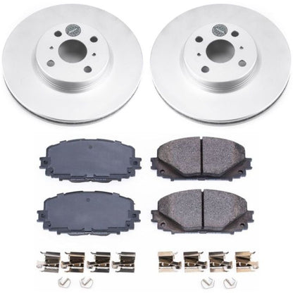 Power Stop 12-18 Toyota Yaris Front Z17 Evolution Geomet Coated Brake Kit PowerStop