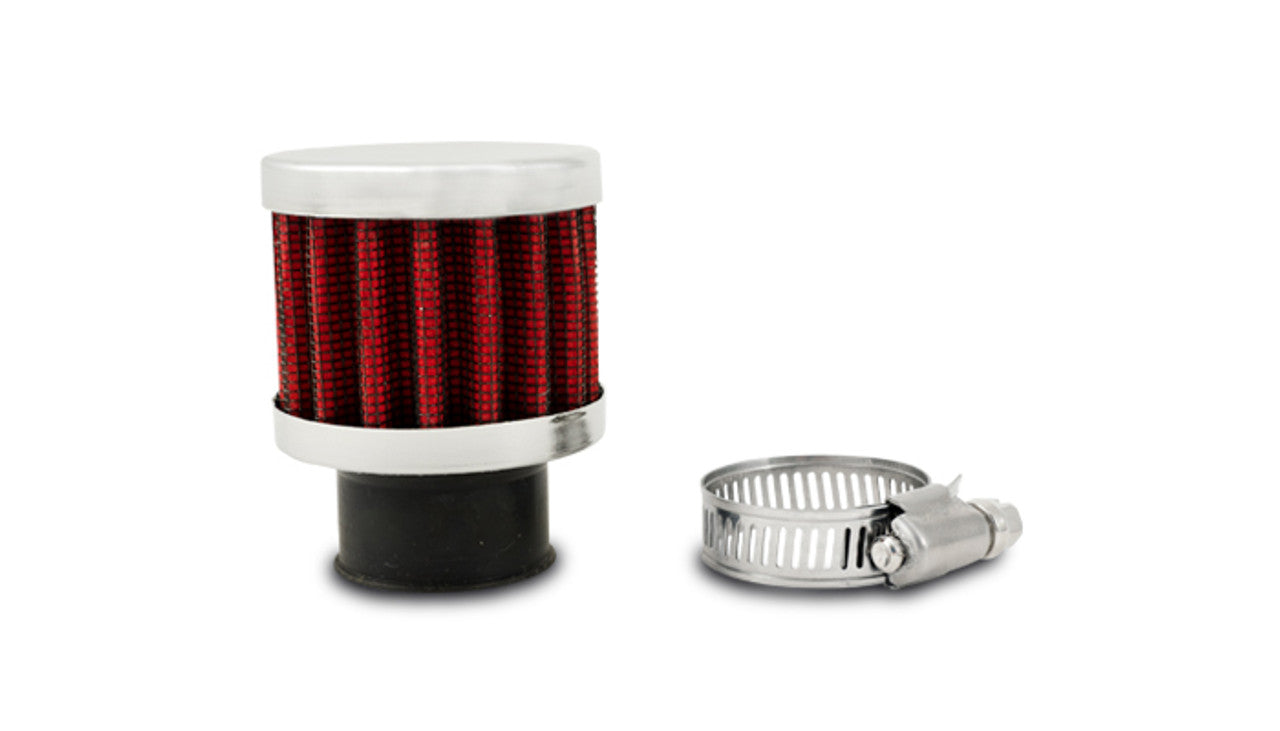 Vibrant 0.5 inlet/2.1875 Filter OD/3.125 Height Crankcase Breather Filter - 2167 Vibrant