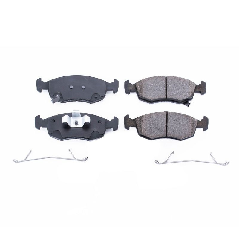 Power Stop 12-18 Fiat 500 Front Z17 Evolution Ceramic Brake Pads w/Hardware PowerStop
