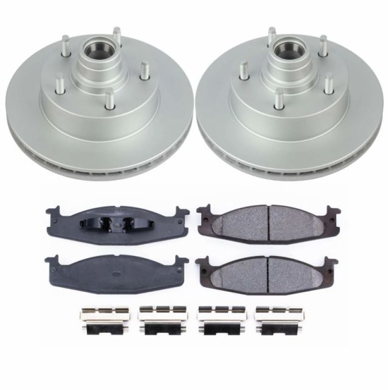 Power Stop 94-01 Ford E-150 Front Z17 Evolution Geomet Coated Brake Kit PowerStop