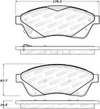 StopTech Premium Ceramic Front Brake Pads - 308.14220