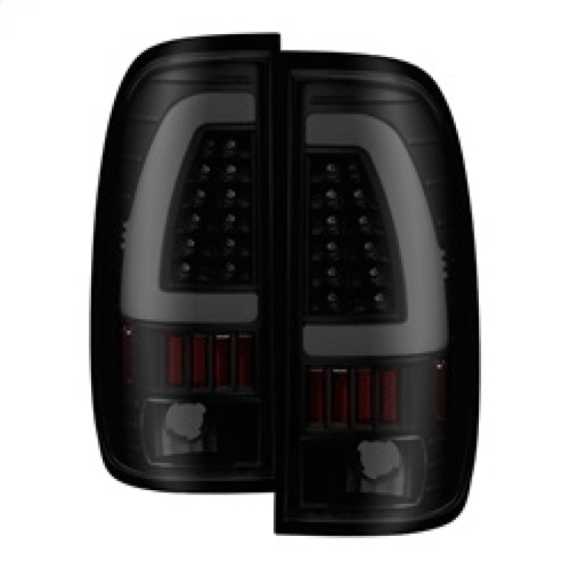 xTune 97-03 Ford F-150 Light Bar LED Tail Lights - Black Smoke (ALT-ON-FF15097-LBLED-BSM) SPYDER