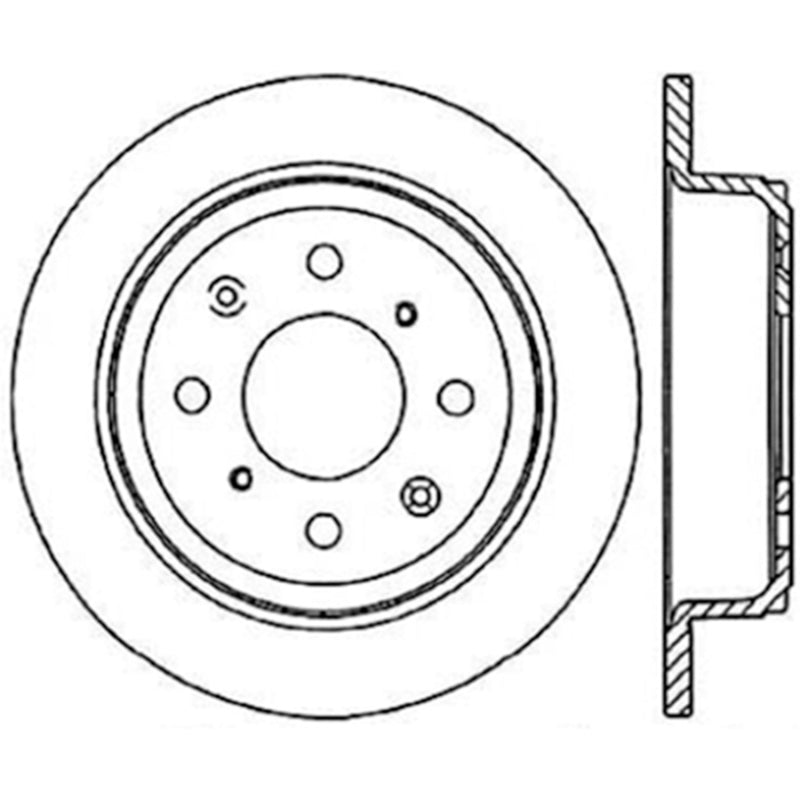 Stoptech Acura & Honda Civic/Del Sol Rear CRYO-STOP Rotor Stoptech