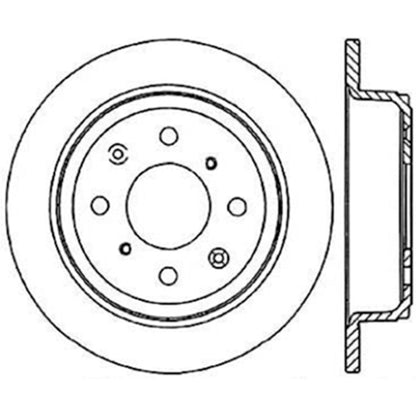 Stoptech Acura & Honda Civic/Del Sol Rear CRYO-STOP Rotor Stoptech