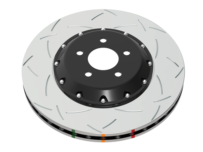 DBA 08-15 Mitsubishi Lancer Evo X T3 5000 Series Front Slotted Rotor w/NAS Nuts DBA