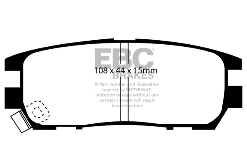 EBC GreenStuff Rear Brake Pads - DP6958 EBC
