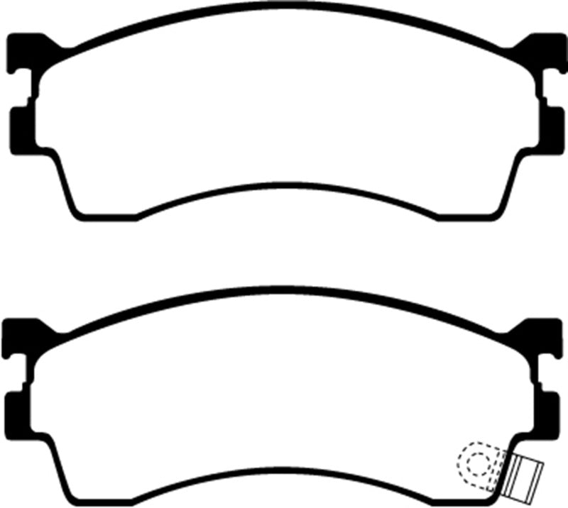EBC YellowStuff Front Brake Pads - DP41409R EBC