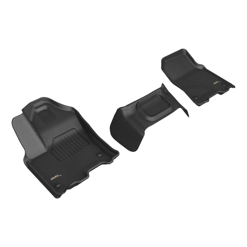 3D MAXpider KAGU 1st Row Floor Mats for Dodge Ram 1500 Crew Cab 2025-2026 Bench Seat - L1DG04211509