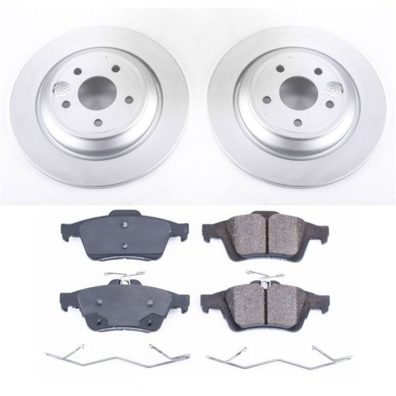 Power Stop 16-18 Ford Focus Rear Z17 Evolution Geomet Coated Brake Kit PowerStop