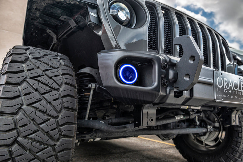 Oracle Jeep Wrangler JL/Gladiator JT Sport High Performance W LED Fog Lights - Blue