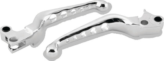 Bikers Choice 96-16 BigTwin 96-03 XL Chrome O Series Holed Lever Set Cable Clutch Only - 482714