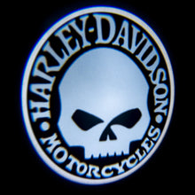 Load image into Gallery viewer, Oracle Door LED Projectors - Harley Davidson Skull - Harley Davidson Skull