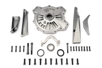 AMS Performance ALP.37.03.0005-1 reinforced differential cover and transmission brace for Huracan R8 full kit shown