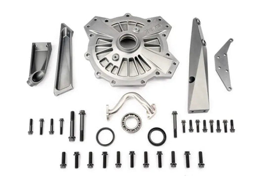 AMS Performance ALP.37.03.0005-1 reinforced differential cover and transmission brace for Huracan R8 full kit shown