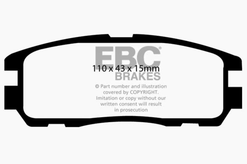 EBC Ultimax2 Rear Brake Pads - UD580 EBC