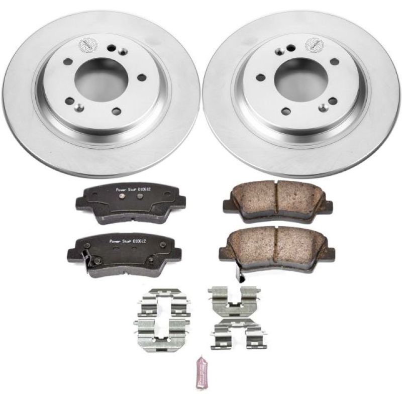 Power Stop 18-19 Hyundai Elantra GT Rear Z17 Evolution Geomet Coated Brake Kit PowerStop
